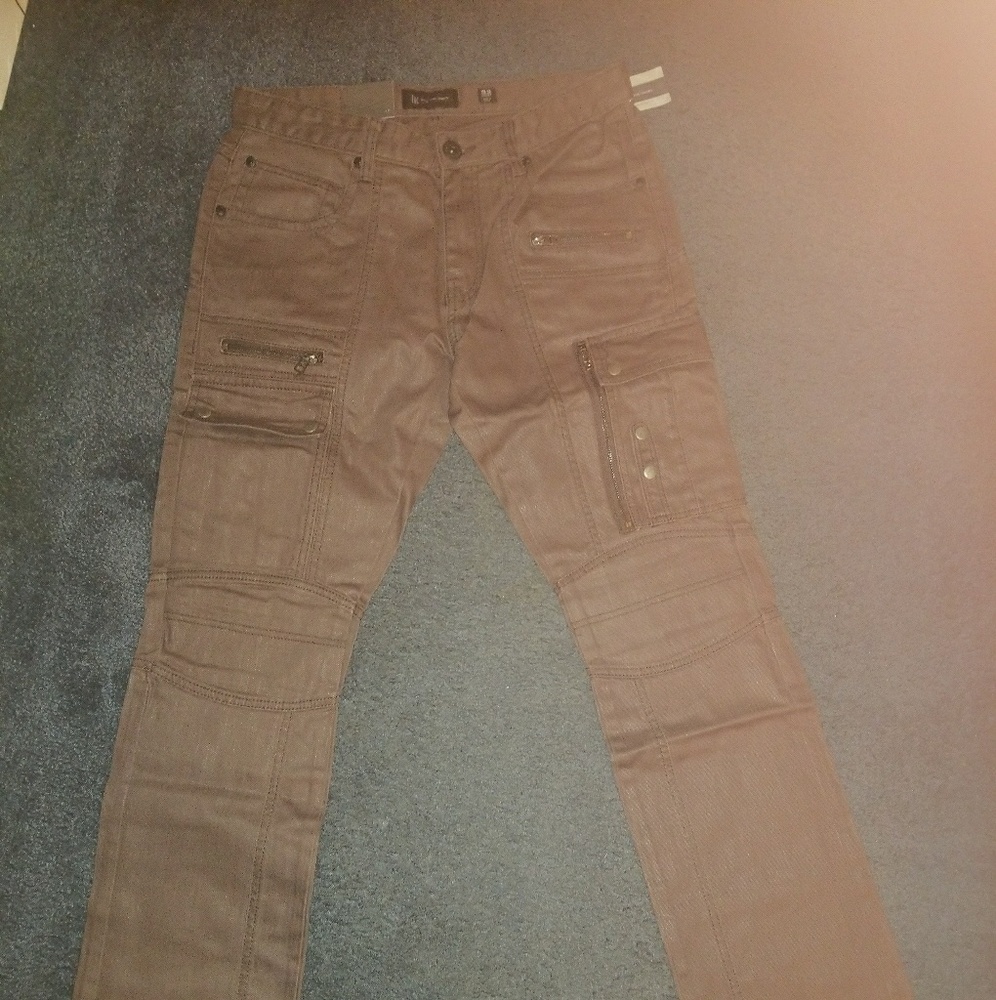Men's Slim Straight Cargo Jeans